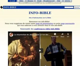 Info-Bible.org(La Bible (lecture et recherche en) Screenshot