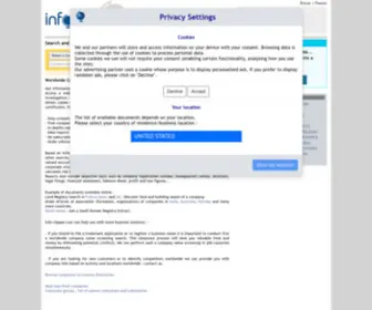 Info-Clipper.com(Worldwide Company Search) Screenshot