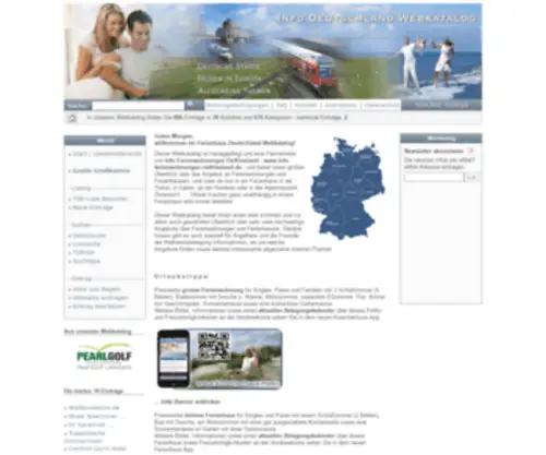 Info-Deutschland-Webkatalog.de(Ferienhaus Deutschland Webkatalog) Screenshot