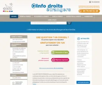 Info-Droits-Etrangers.org Screenshot