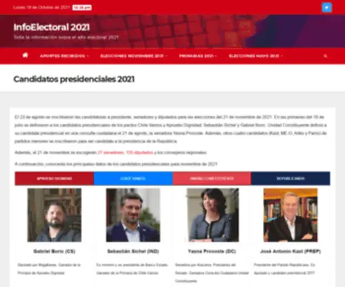 Info-Electoral.cl(Resultados segunda vueltaInfoElectoral 2021) Screenshot