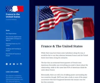 Info-France-USA.org(France in The United States) Screenshot