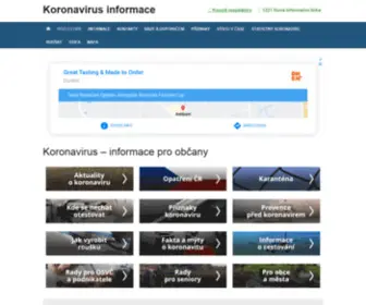 Info-Koronavirus.cz(Koronavirus) Screenshot