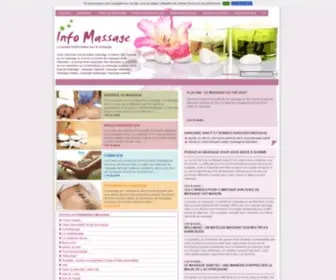 Info-Massage.com(Info Massage formation et techniques de massage) Screenshot