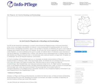 Info-Pflege.de(Ihr Portal für Altenpflege und Krankenpflege) Screenshot