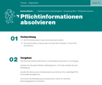 Info-RAV-ZH.ch(Kanton zürich) Screenshot