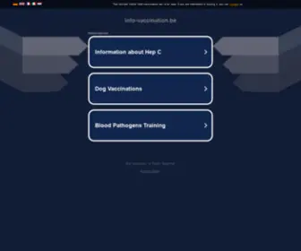 Info-Vaccination.be(Info Vaccination) Screenshot