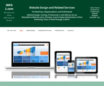 Info1.com(Website Design and Related Services by a Google for Work Partner) Screenshot