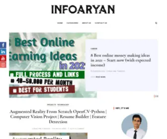 Infoaryan.com(Aryan verma's blog) Screenshot