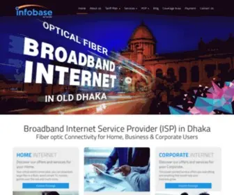 Infobd.net(Infobase Network is a Broadband Internet Service Provider (ISP)) Screenshot