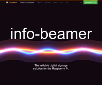 Infobeamer.com(Digital Signage for the Raspberry Pi) Screenshot