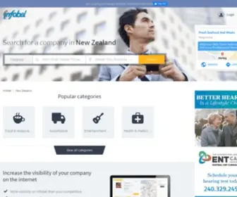 Infobel.co.nz(Infobel New Zealand) Screenshot