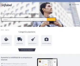 Infobel.com.ar(Infobel Argentina) Screenshot