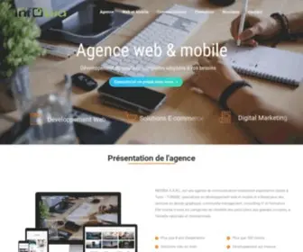 Infobia.tn(Agence spécialisée dans le développement Web et Mobile) Screenshot