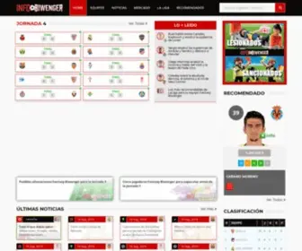 Infobiwenger.com(La mejor información para los jugadores del juego fantasy Biwenger y Comunio picas) Screenshot