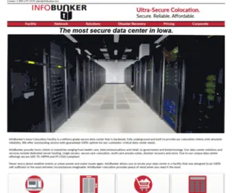 Infobunker.com(InfoBunker Data Center) Screenshot