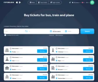 Infobus.eu(Автобусные билеты) Screenshot