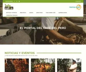Infocafes.com(El Portal especializado en la cadena productiva del café) Screenshot