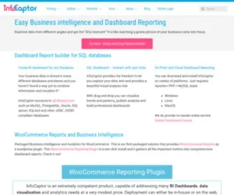 Infocaptor.com(Data dashboard reporting softwareInfoCaptor BI) Screenshot