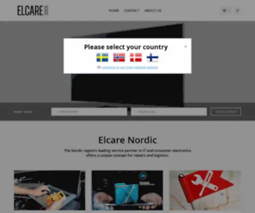 Infocareworkshop.com(Elcare Nordic) Screenshot