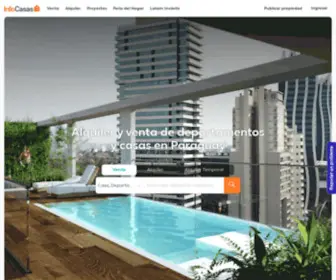 Infocasas.com.py(Alquiler y venta de departamentos y casas en Paraguay) Screenshot