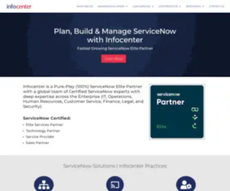 Infocenter.io(ServiceNow Implementation Solutions & Consultants) Screenshot