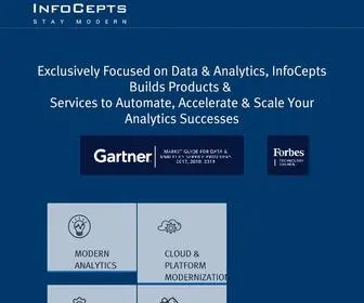 Infocepts.com(Data & Analytics Solutions) Screenshot