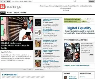 Infochangeindia.org(News and analysis on development and social issues in India) Screenshot