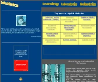 Infochimica.com(Motore di ricerca e Directory per la chimica e l' industria) Screenshot