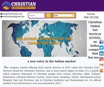 Infochristians.com(Christian Global Net Services Pvt) Screenshot