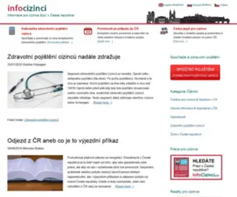 Infocizinci.cz(Informace pro cizince žijící v české republice) Screenshot