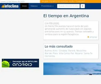 Infoclima.com(El tiempo en Argentina) Screenshot