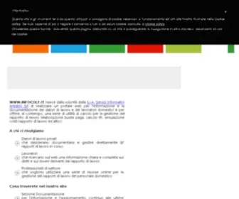 Infocolf.it(Sito informativo per datori di lavoro colf e badanti) Screenshot