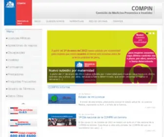 Infocompin.cl(COMPIN) Screenshot