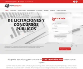 Infoconcurso.com(Licitación) Screenshot