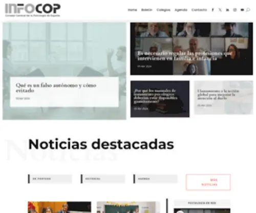 Infocoponline.es(Home Infocop) Screenshot