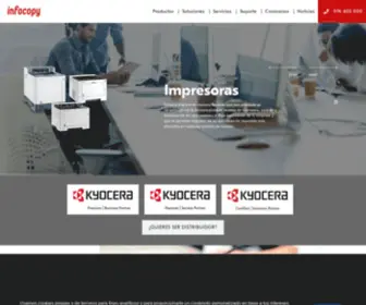 Infocopy.es(Distribuidor autorizado Kyocera en Zaragoza) Screenshot