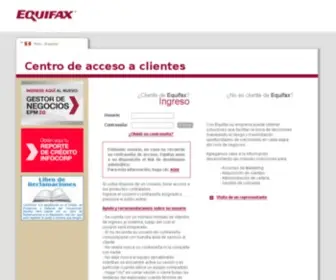 Infocorp.com.pe(Equifax) Screenshot