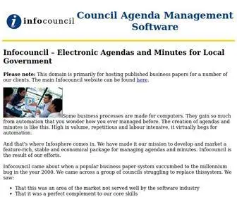 Infocouncil.biz(Local Government) Screenshot
