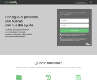 Infocredy.com(Consigue el préstamo que buscas con nuestra ayuda) Screenshot