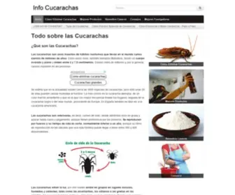 Infocucarachas.com(Cucarachas) Screenshot