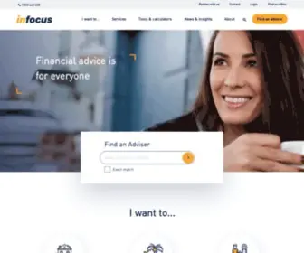 Infocus.com.au(Find your nearest financial adviser with our postcode search. Financial advice) Screenshot