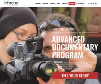 Infocusfilmschool.com(InFocus Film School) Screenshot