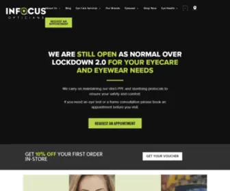 Infocusopticians.com(Leading Optician In Baker Street) Screenshot