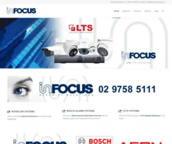 Infocussecurity.com(Security and Intercoms Wholesale to the Trade) Screenshot