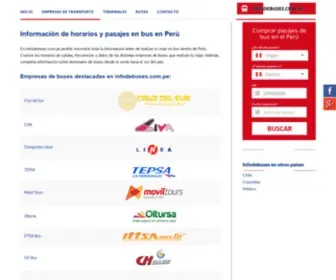 Infodebuses.com.pe(Empresas) Screenshot