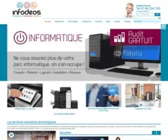 Infodeos.com(Accueil) Screenshot