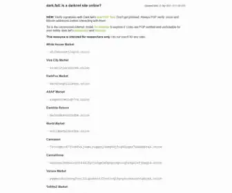 Infodig.cc(Learn how to use Tor hidden services safely. Check whether a darknet site) Screenshot