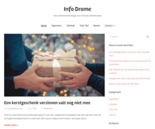 Infodrome.nl(Voor interessante blogs over diverse onderwerpen) Screenshot