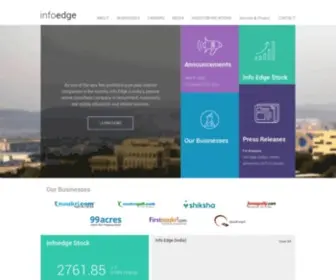 Infoedge.com(Info Edge (India) Limited) Screenshot